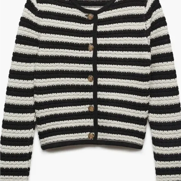 Mango Stripe Cardigan (New) - Picture 2 of 7